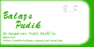 balazs pudik business card